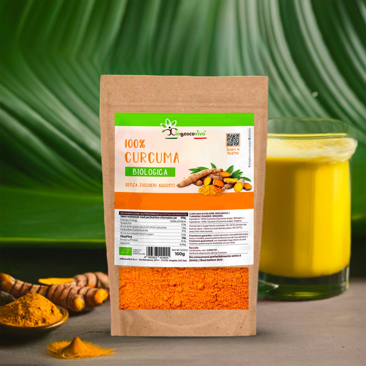 100% Curcuma in polvere BIO - 100g-2